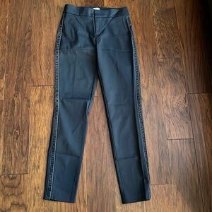 ecru navy pants